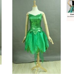 Women tinkerbell dress for Halloween, Peter Pan Thinkerbell outfit